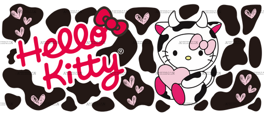Hello Kitty Cow UV DTF Transfer