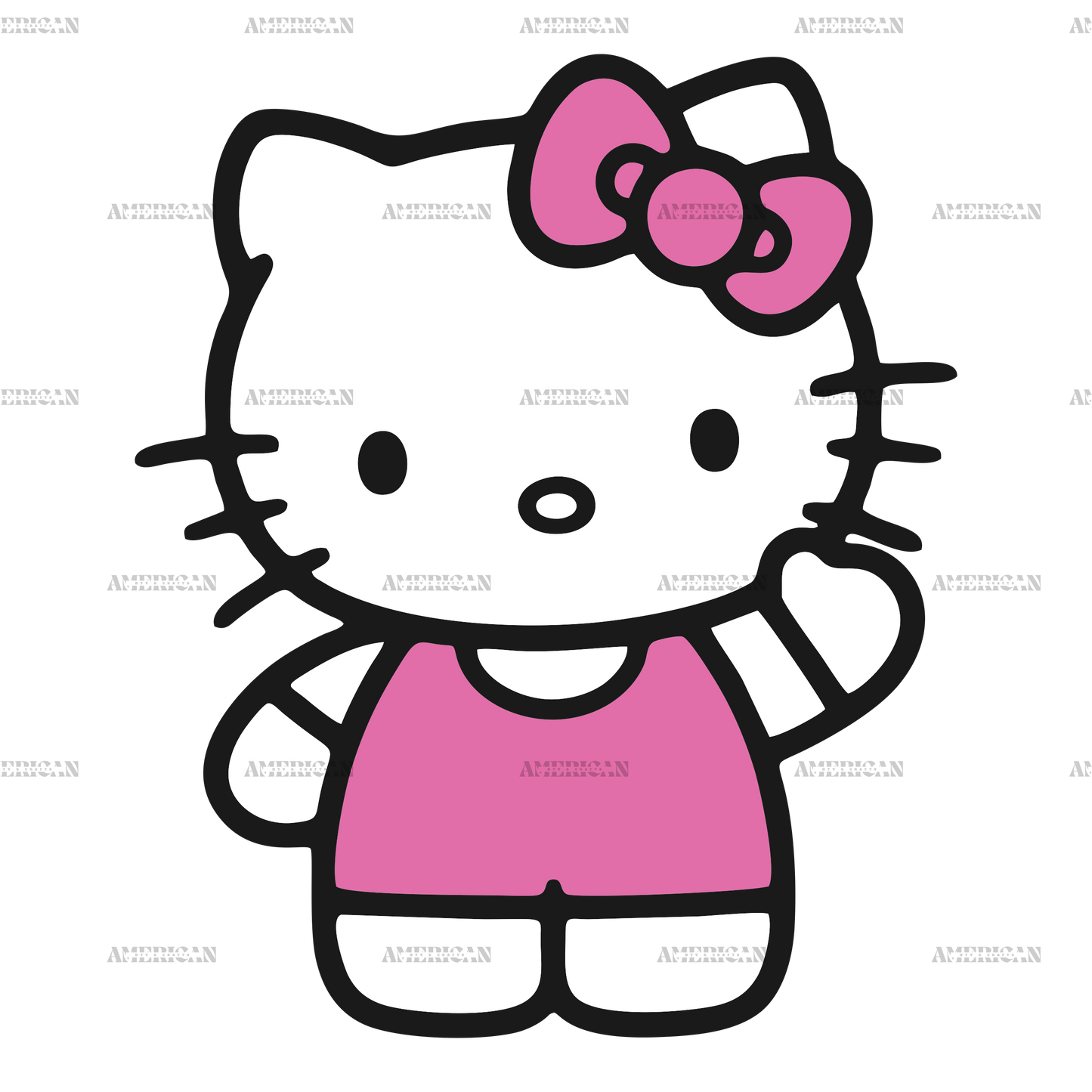 Hello Kitty DTF Transfer