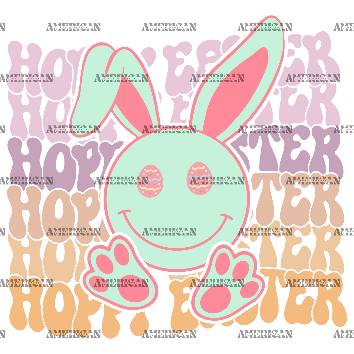 Hoppy Easter-2 DTF Transfer