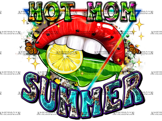 Hot Mom Summer Lips  DTF Transfer