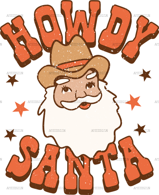 Howdy Santa-2 DTF Transfer