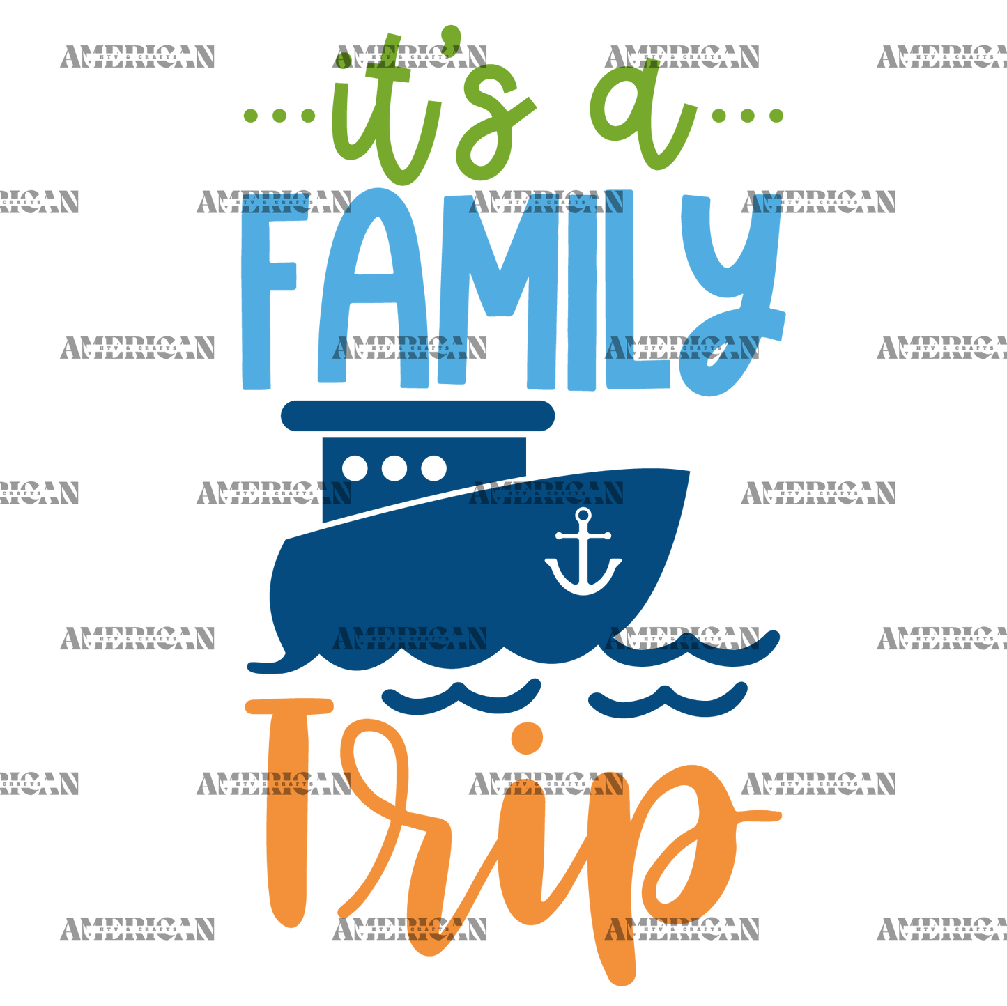 Its A Family Trip DTF Transfer