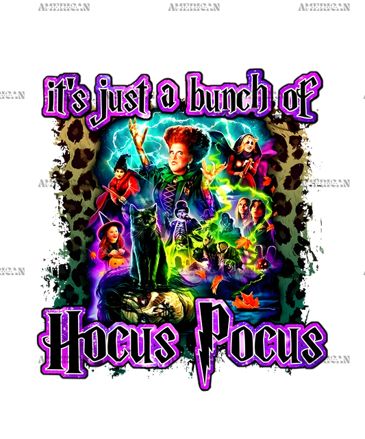 Its Just A Bunch Of Hocus Pocus Purple DTF Transfer
