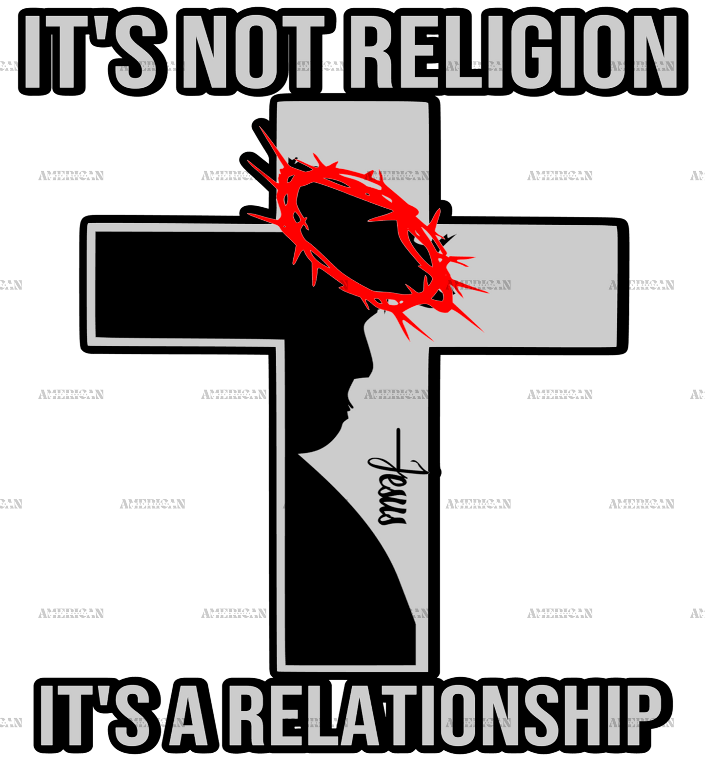 Its Not Religion DTF Transfer