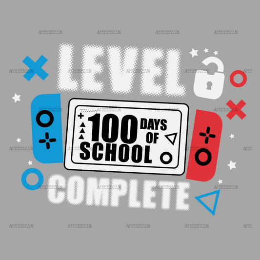 Level 100 Days of School DTF Transfer