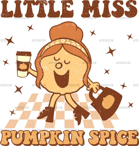 Little Miss Pumpkin Spice DTF Transfer