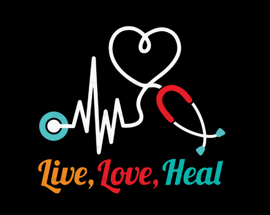 Live Love Heal DTF Transfer