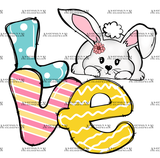 Love Bunny-2 DTF Transfer
