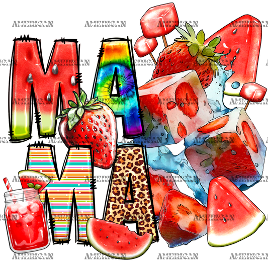 Mama Watermelon DTF Transfer