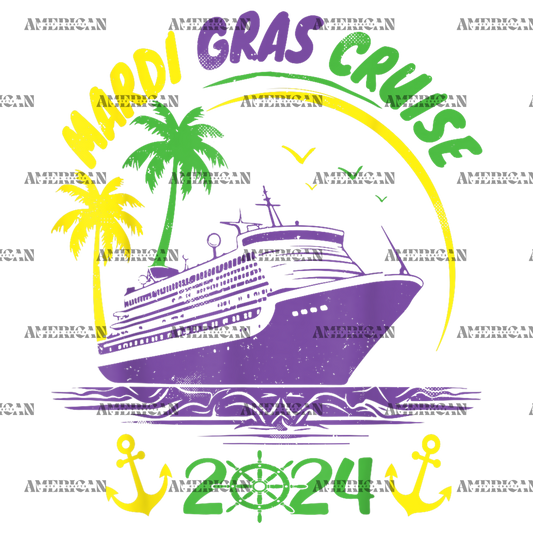 Mardi Gras Cruise 2024 DTF Transfer