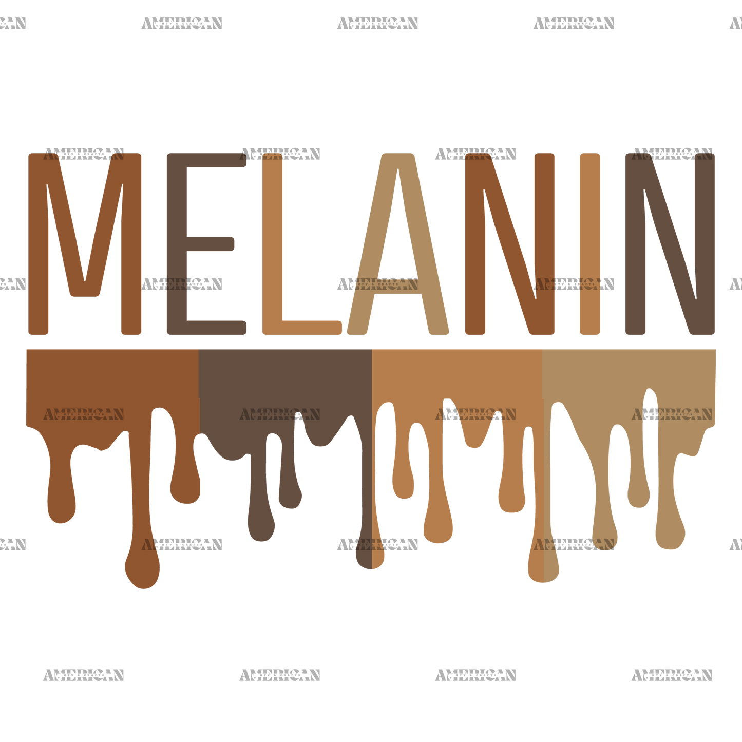 Melanin Dripping DTF Transfer