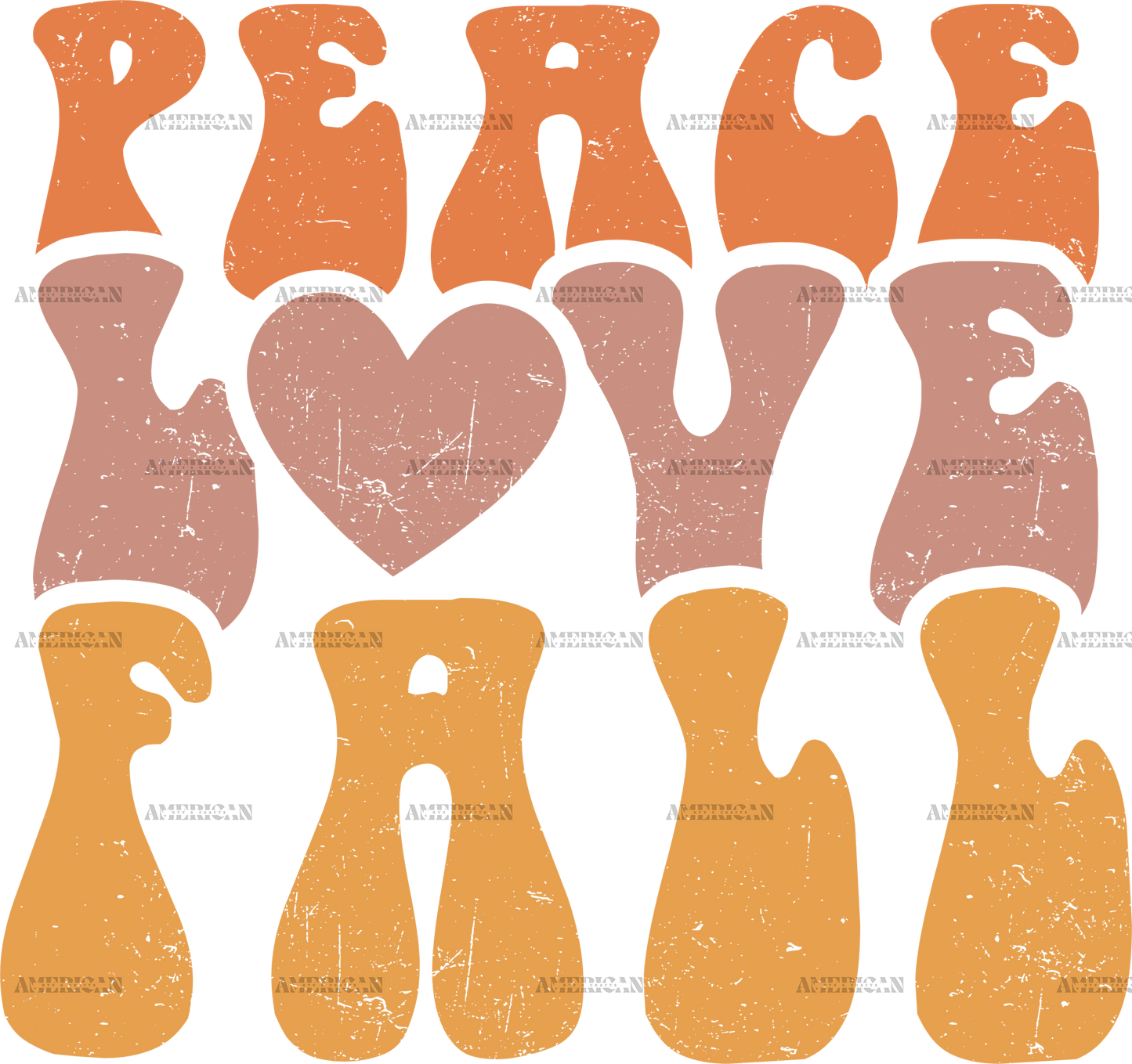 Peace Love Fall DTF Transfer