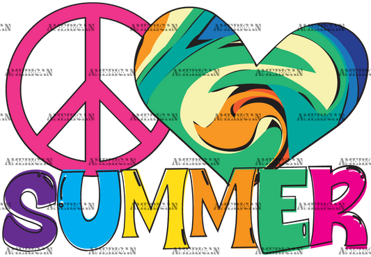 Peace Love Summer DTF Transfer