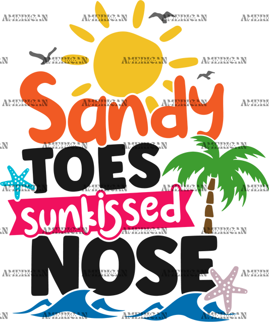 Sandy Toes Sunkissed Nose DTF Transfer