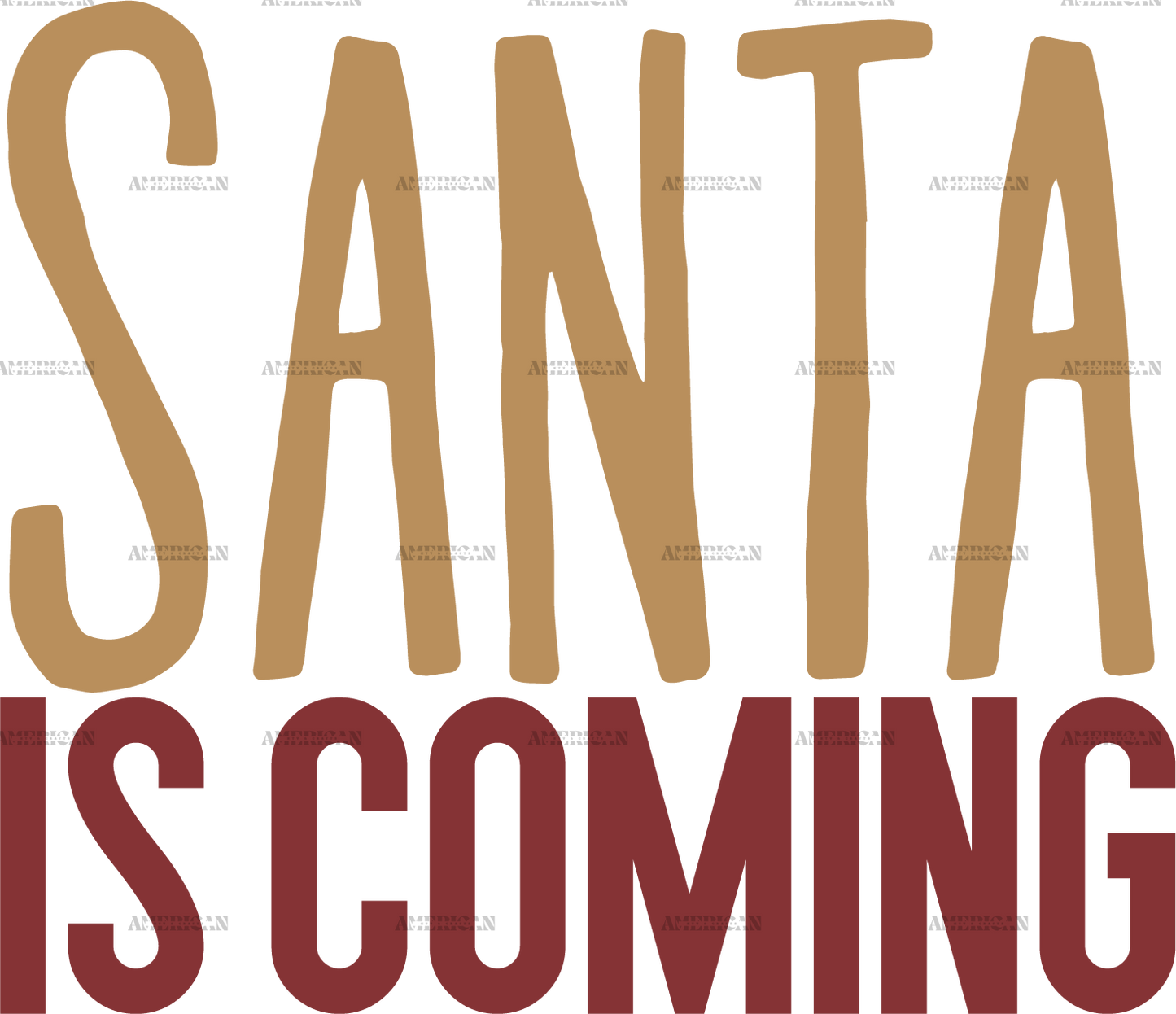 Santa Is Coming DTF Transfer