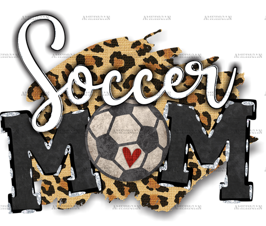 Soccer Mom Leopard DTF Transfer
