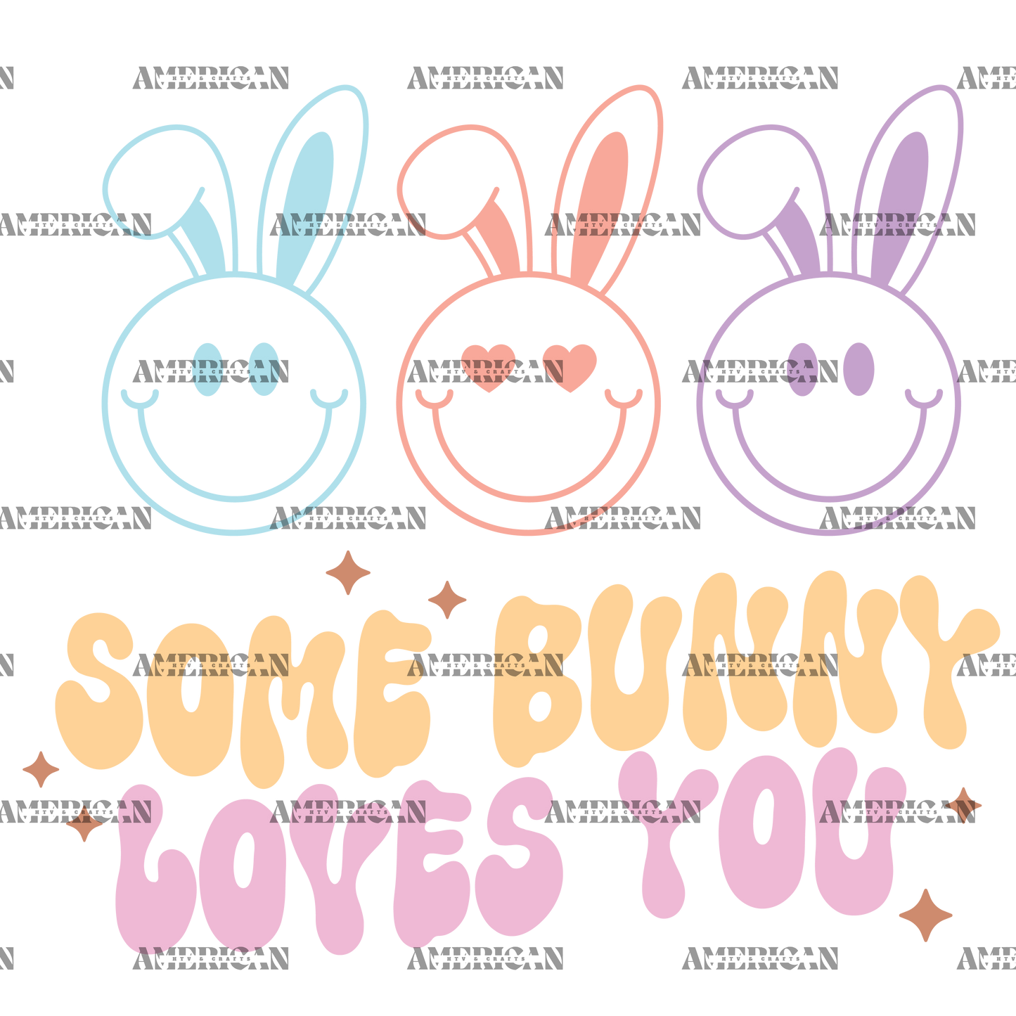 Some Bunny Loves You-2 DTF Transfer