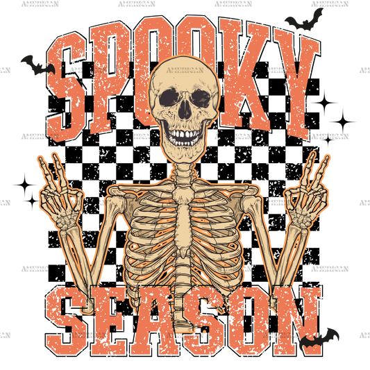 Spooky Season Skeleton DTF Transfer