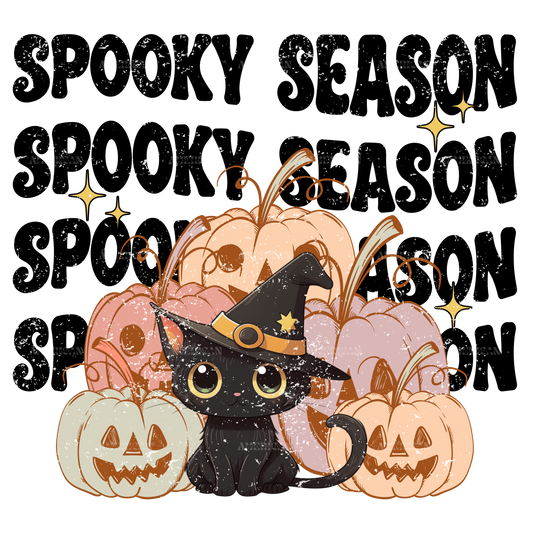 Spooky Season Cat DTF Transfer