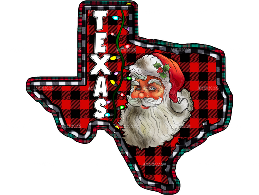 Texas Christmas DTF Transfer