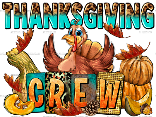 Thanksgiving Crew DTF Transfer