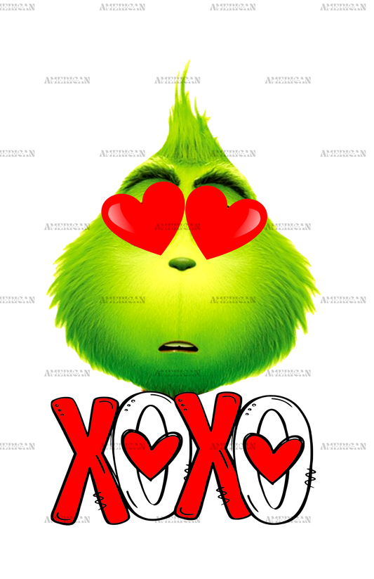 Valentines Grinch Xoxo DTF Transfer