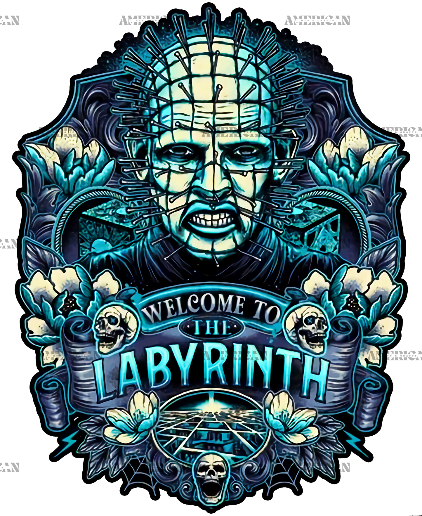 Welcome To Labyrinth Pinhead DTF Transfer