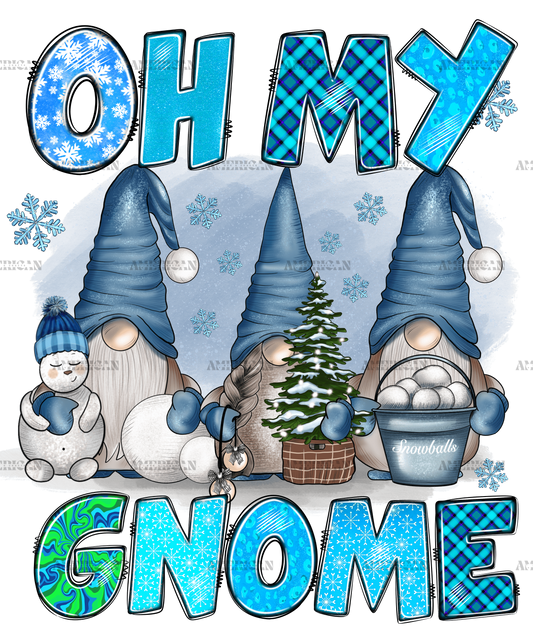 Winter Oh My Gnome DTF Transfer