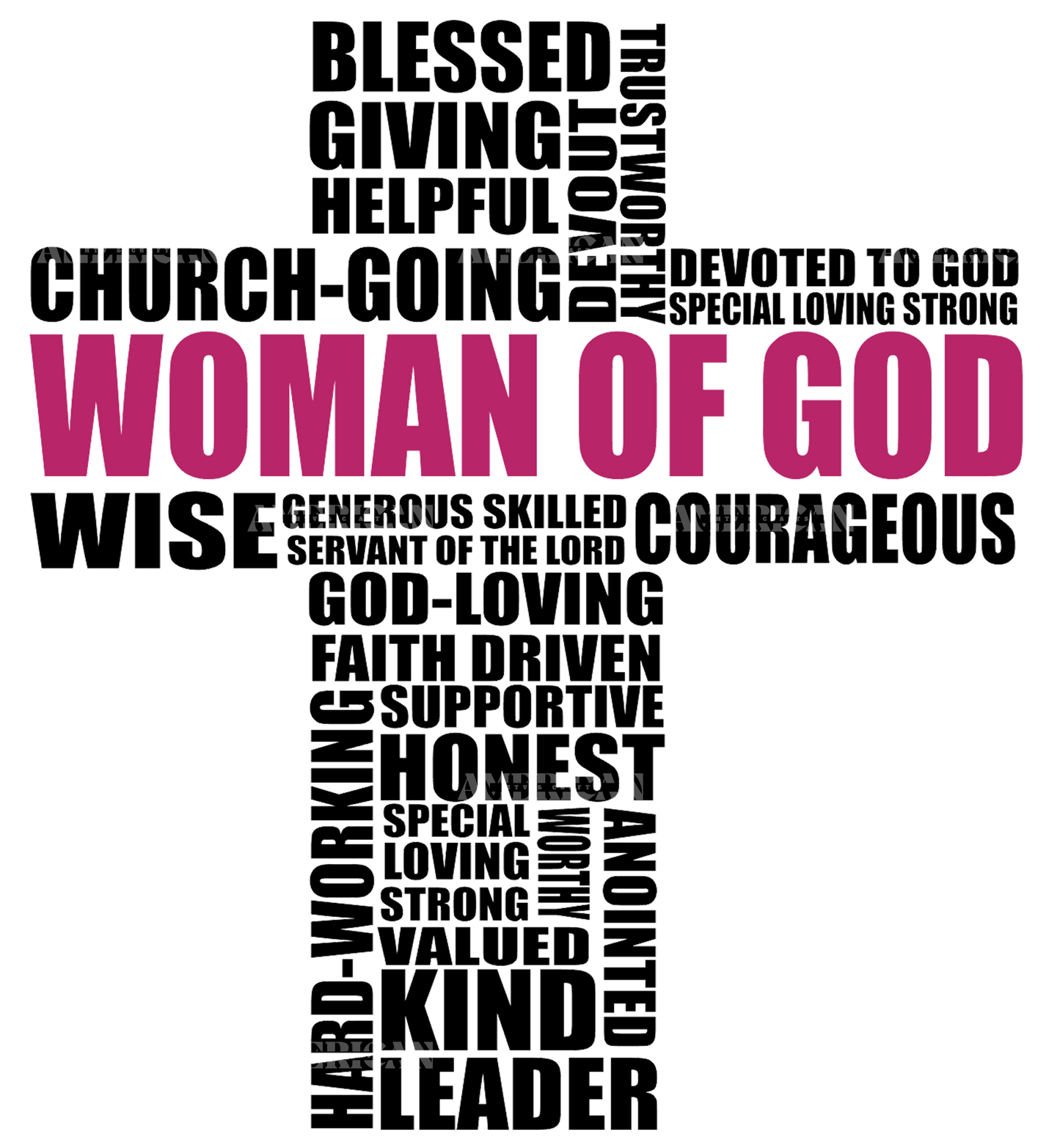 Woman of God DTF Transfer