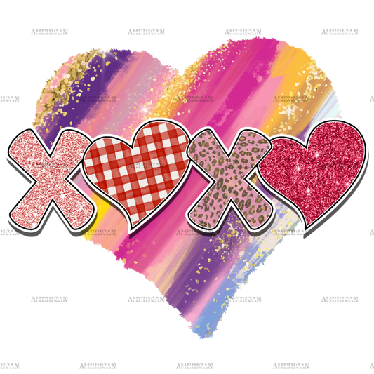 Xoxo Heart Love DTF Transfer