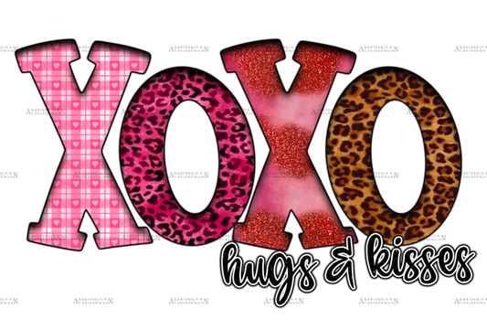 Xoxo Hugs And Kisses-3 DTF Transfer