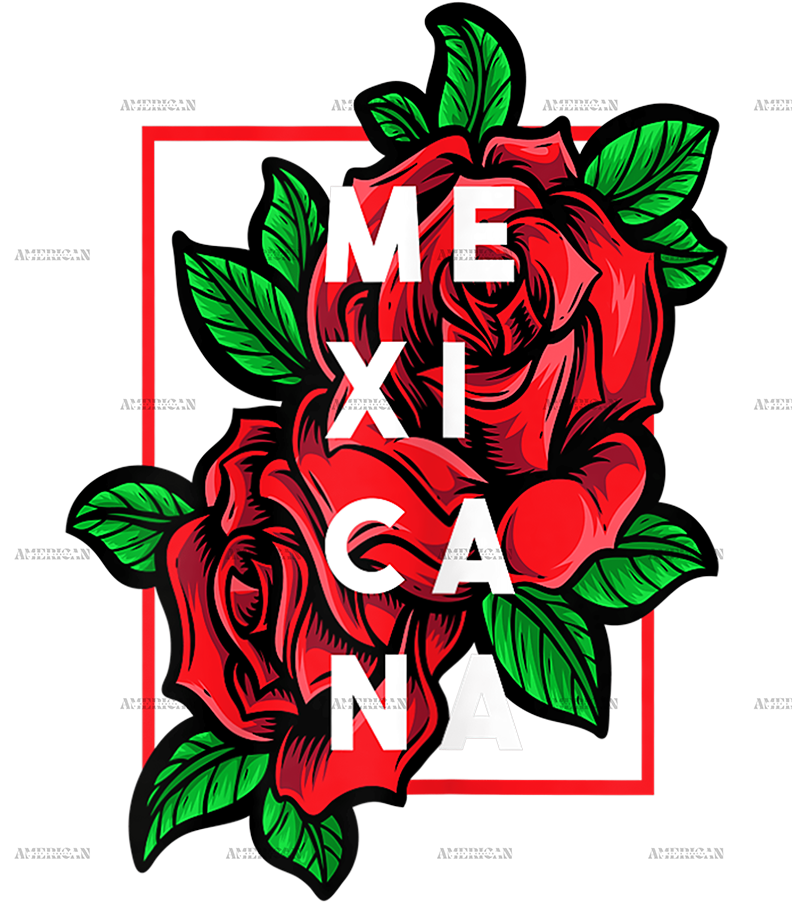 Mexicana Rose Dtf Transfer