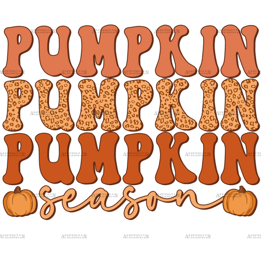 Pumpkin Season-3 DTF Transfer