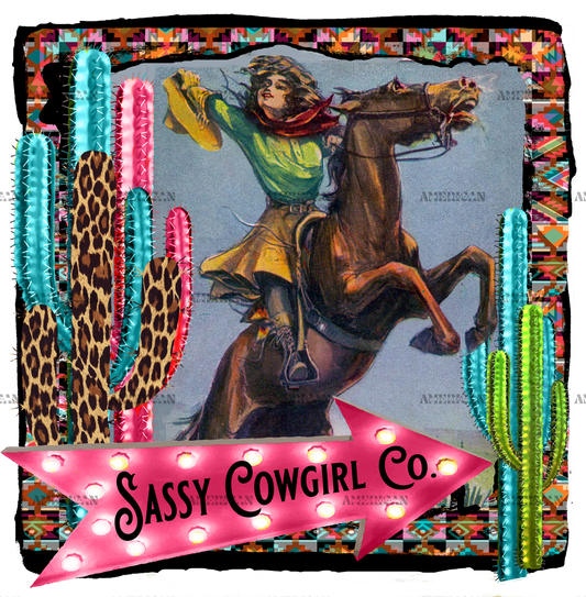 Sassy Cowgirl DTF Transfer