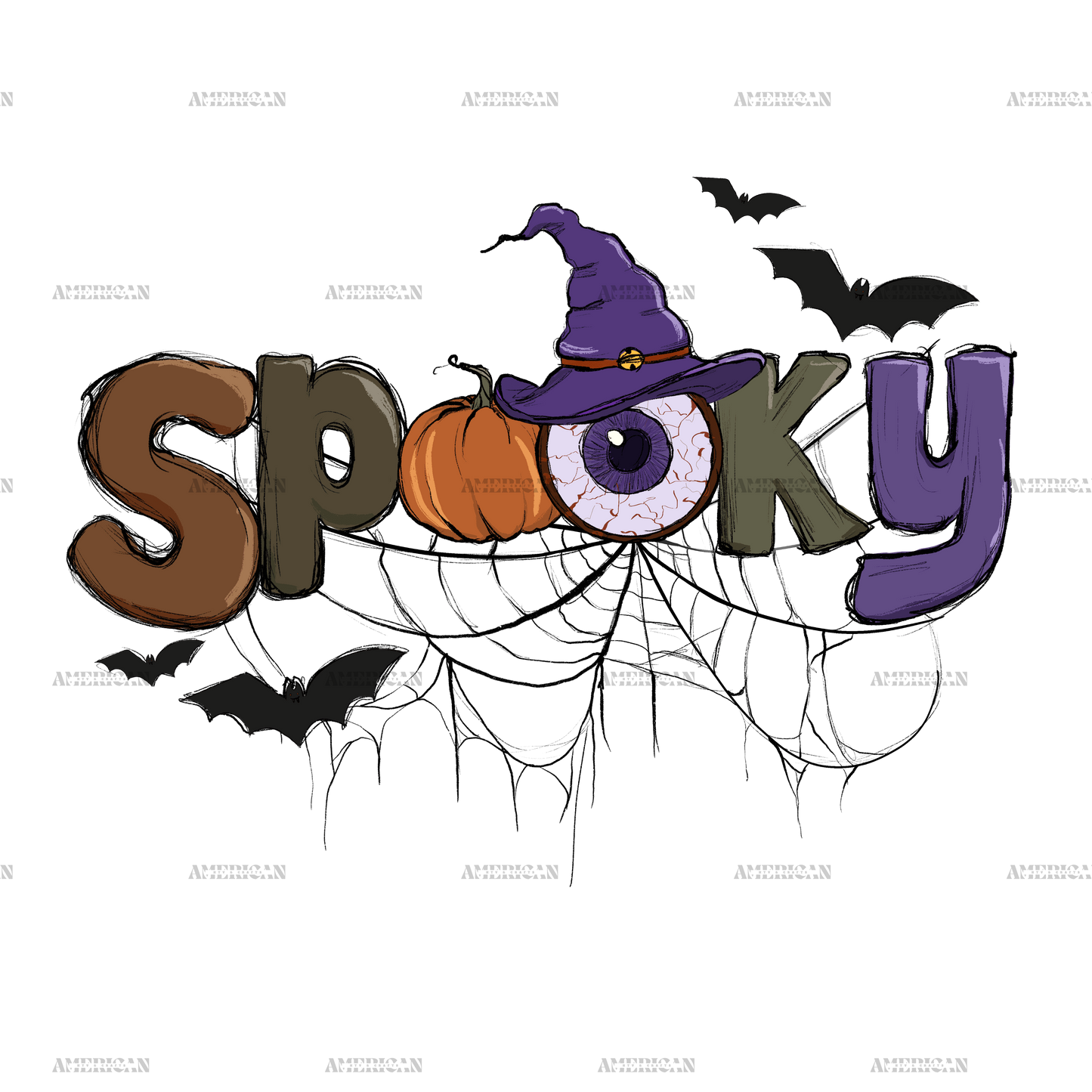 spooky DTF Transfer