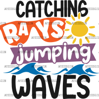 Catching Rays And Jumping Waves DTF Transfer