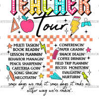 Teacher Tour-1 DTF Transfer