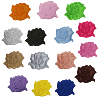 Alternative view of Colorful Roses Patch (Small/Embroidery)
