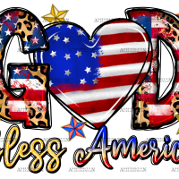 God Bless America-1 DTF Transfer