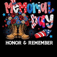 Memorial Day Honor Remember-2 DTF Transfer