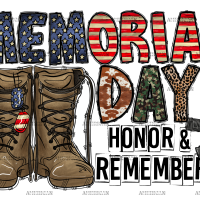 Memorial Day Honor Remember-3 DTF Transfer
