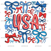 USA Bows DTF Transfer
